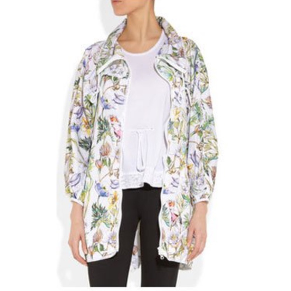 Adidas Stella Mccartney Run floral-print shell - Picture 6 of 7